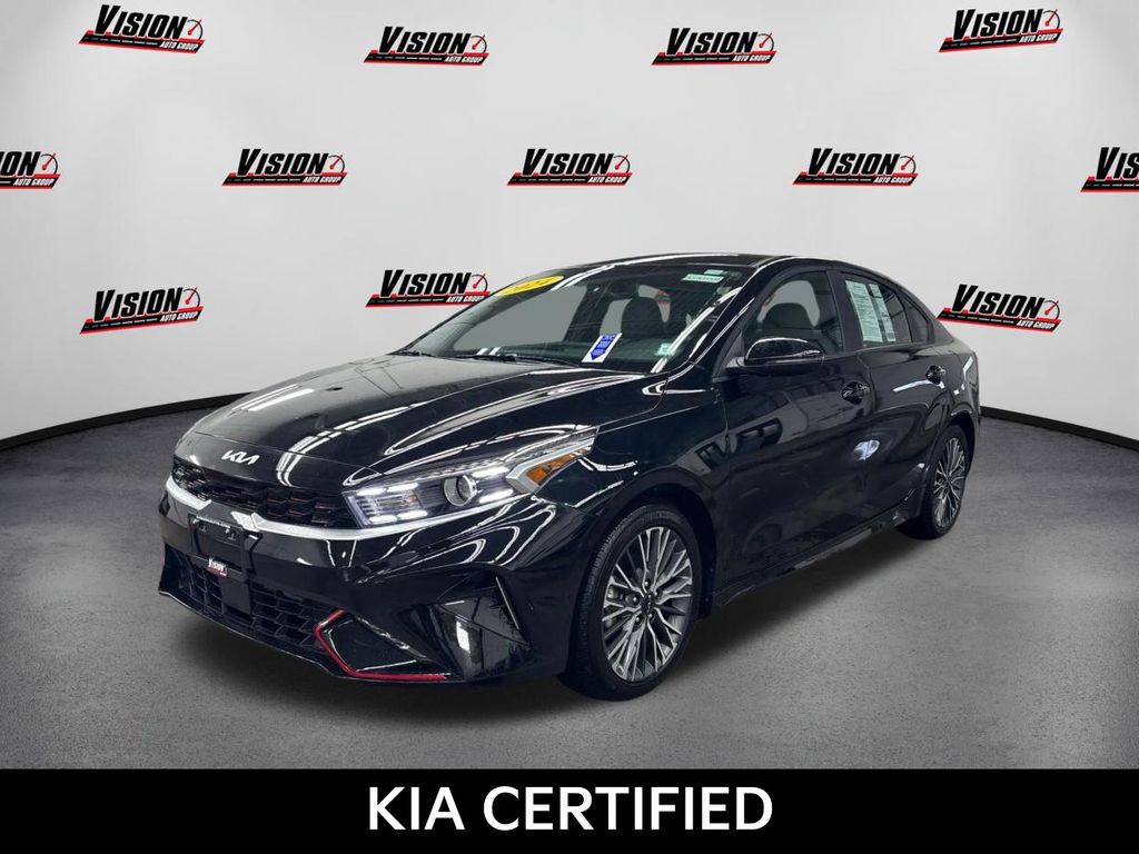 Aurora Black Pearl 2024 Kia Forte GT-Line FWD Sedan Front-Wheel Drive Continuously Variable Transmission