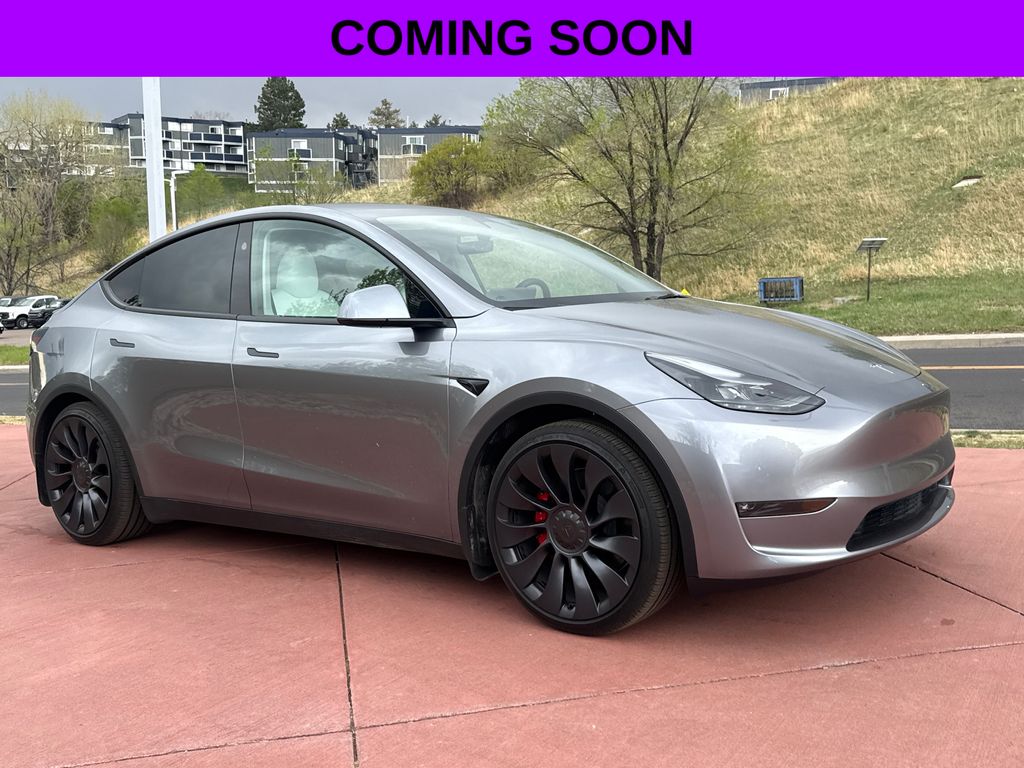 Silver 2025 Tesla Model Y Performance AWD SUV / Crossover All-Wheel Drive 1-Speed Automatic