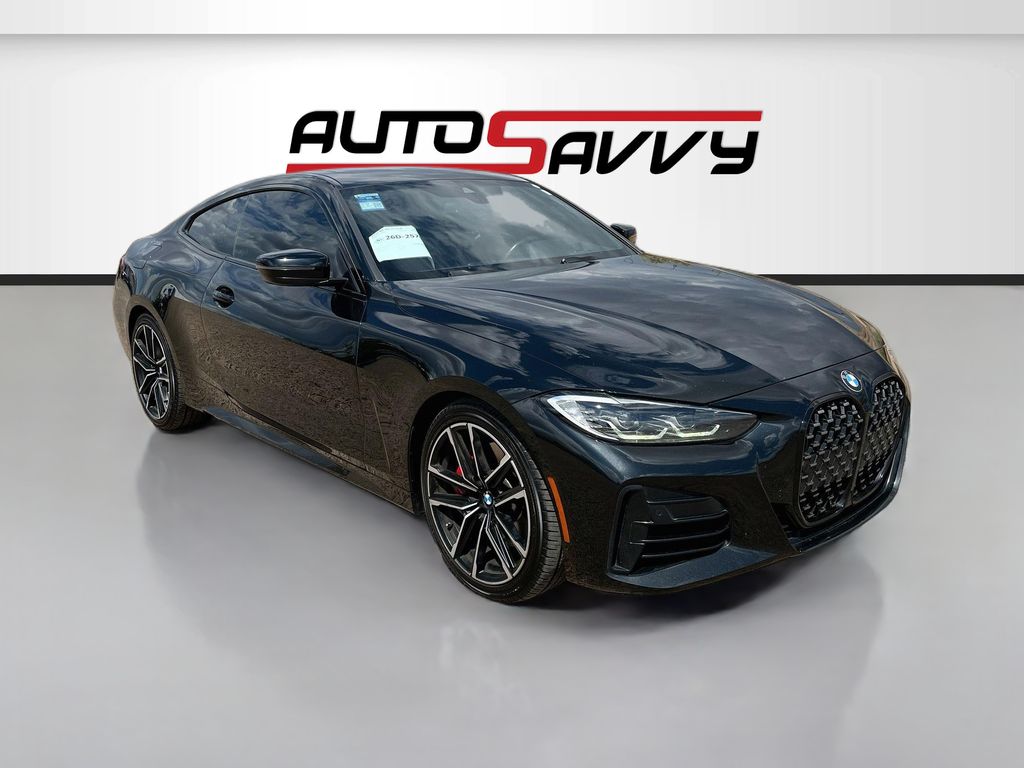 Black Sapphire Metallic 2021 BMW 4 Series Coupe All-Wheel Drive 8-Speed Automatic