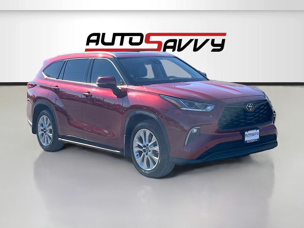 Red Metallic 2023 Toyota Highlander SUV / Crossover Front-Wheel Drive 8-Speed Automatic