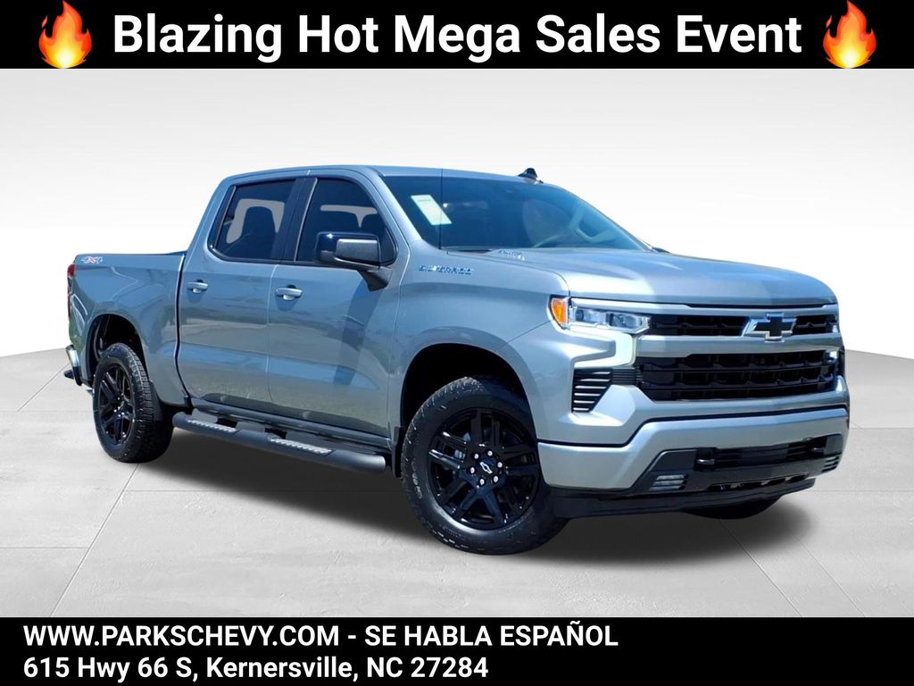 Sterling Gray Metallic 2026 Chevrolet Silverado 1500 RST Crew Cab 4WD Pickup Truck Four-Wheel Drive 8-Speed Automatic