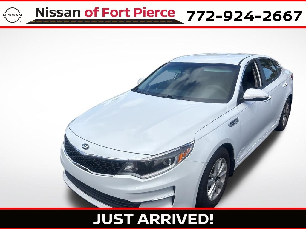 Snow White Pearl 2018 Kia Optima LX Sedan Front-Wheel Drive 6-Speed Automatic