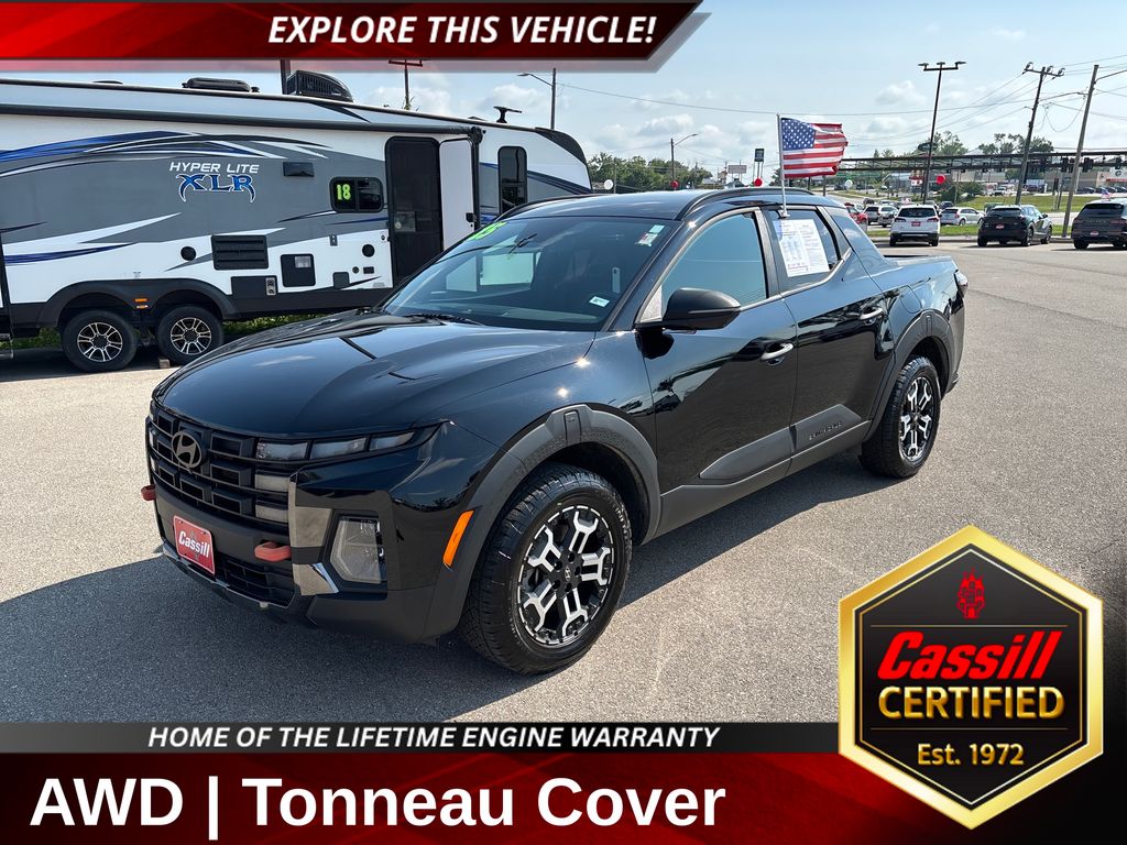 Phantom Black 2025 Hyundai Santa Cruz Pickup Truck All-Wheel Drive Automatic