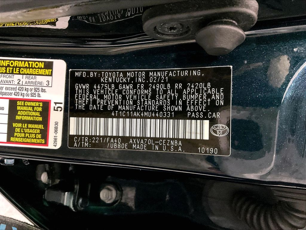 2021 Toyota Camry — photo 34