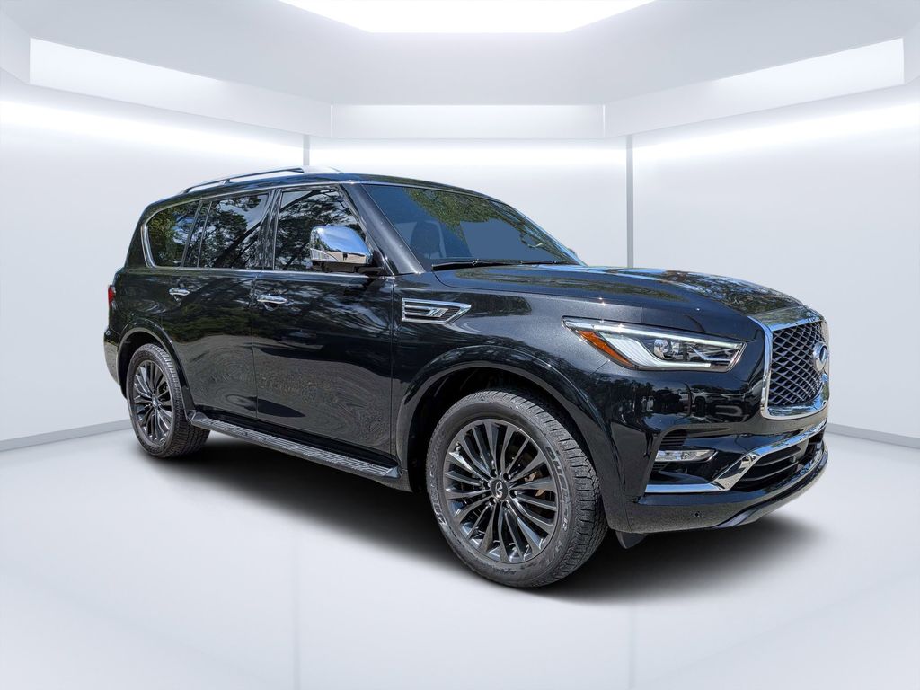 Mineral Black 2024 INFINITI QX80 Sensory 4WD SUV / Crossover All-Wheel Drive 7-Speed Automatic