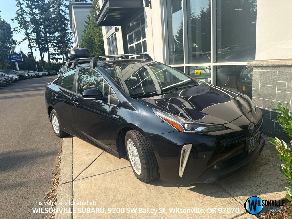 Midnight Black Metallic 2021 Toyota Prius Hatchback All-Wheel Drive Continuously Variable Transmission
