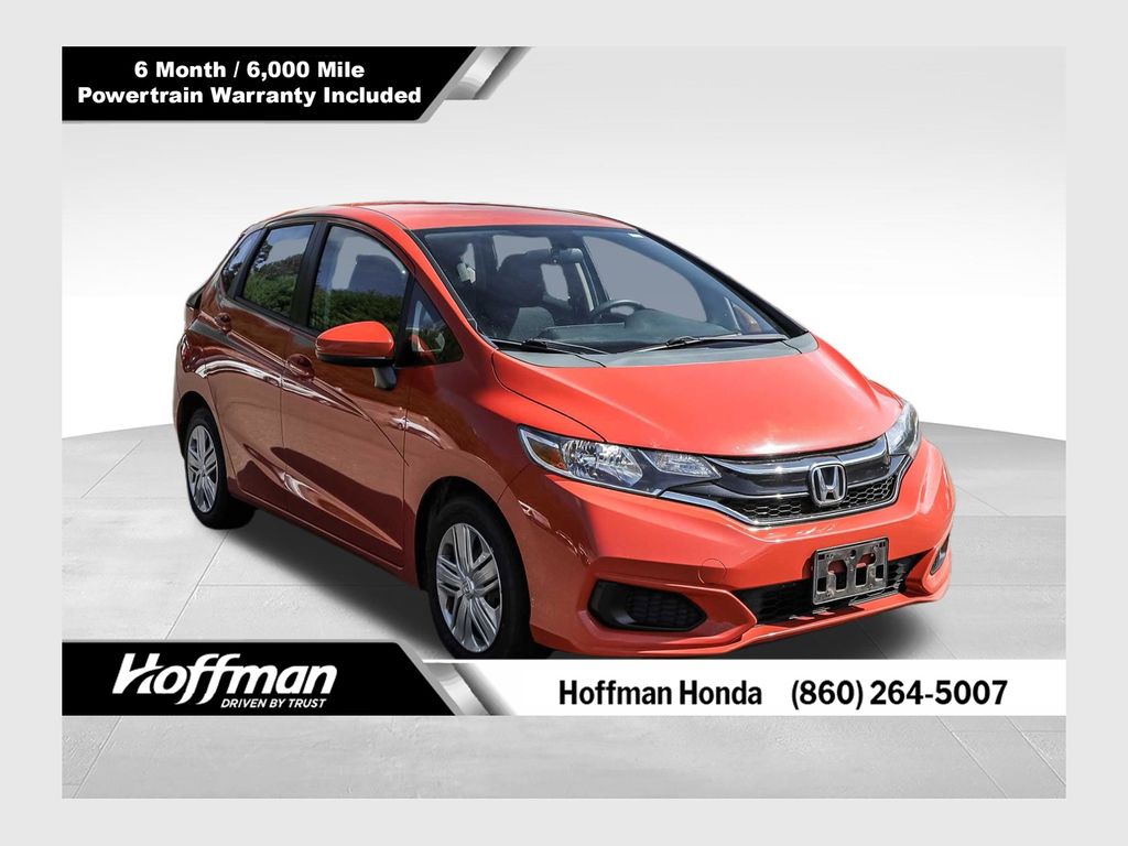 Orange Fury 2018 Honda Fit LX Hatchback Front-Wheel Drive Continuously Variable Transmission