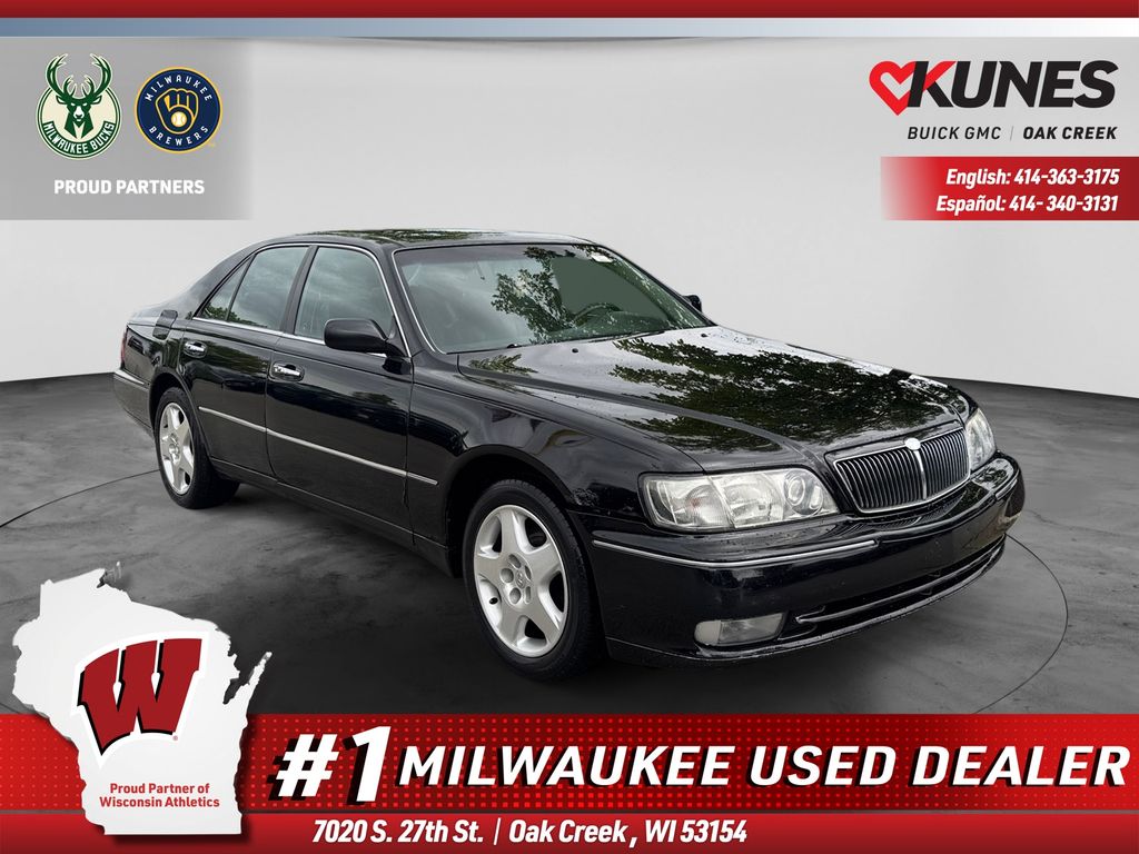 Black 2000 INFINITI Q45 Sedan Rear-Wheel Drive 4-Speed Automatic