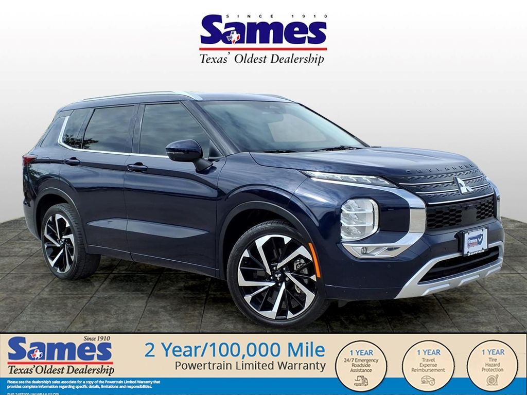 Blue 2022 Mitsubishi Outlander SEL S-AWC SUV / Crossover All-Wheel Drive Continuously Variable Transmission