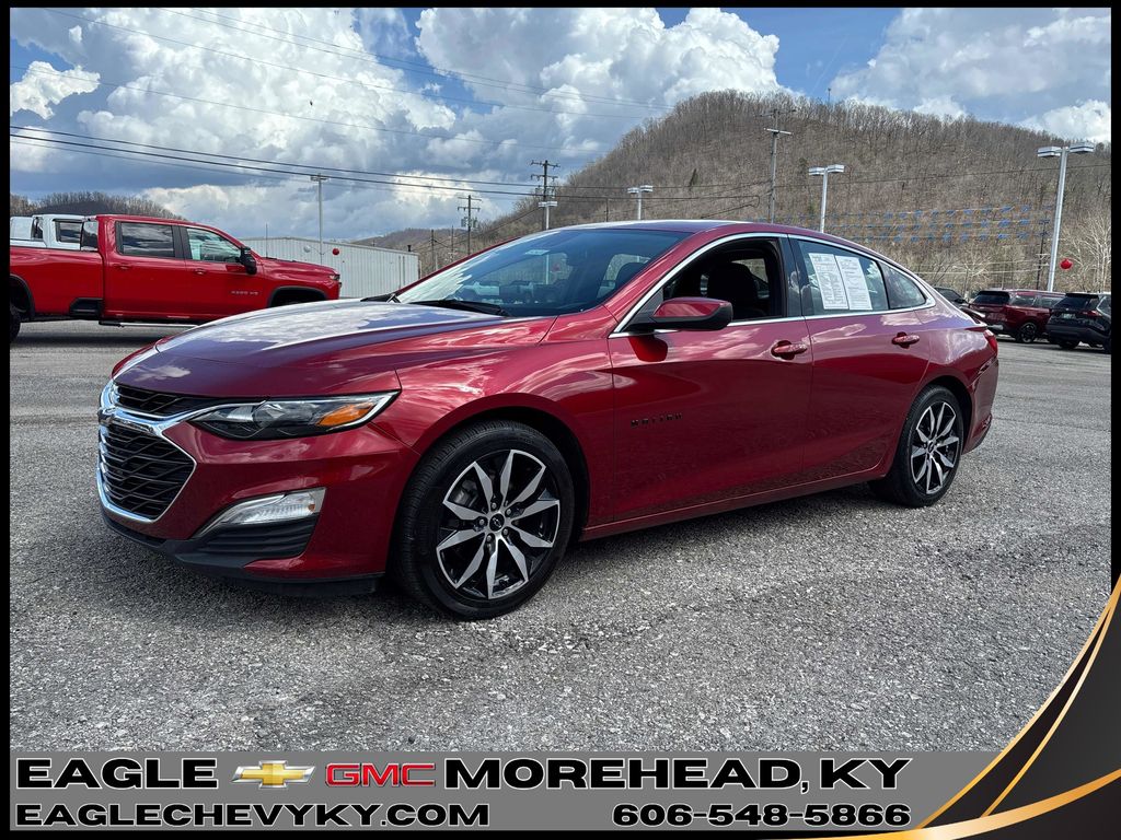 Radiant Red Tintcoat 2024 Chevrolet Malibu RS FWD Sedan Front-Wheel Drive Continuously Variable Transmission