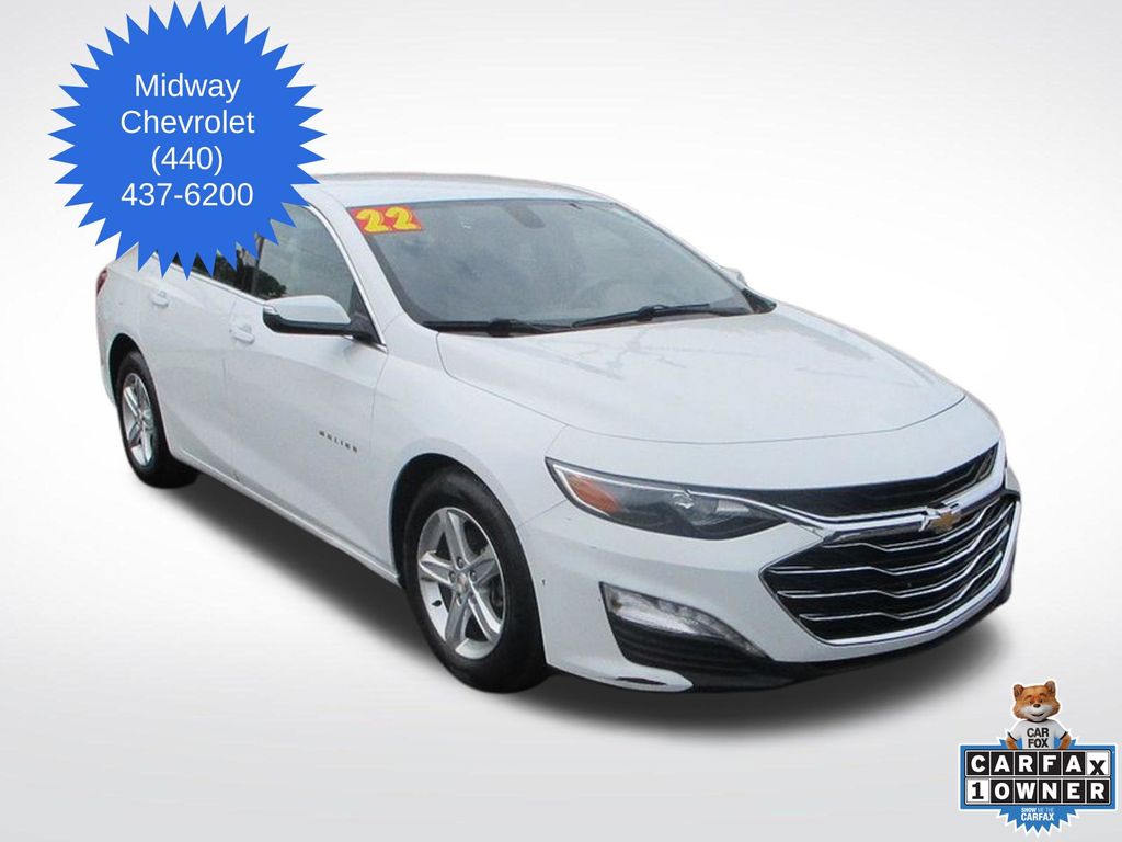 Summit White 2022 Chevrolet Malibu LT FWD Sedan Front-Wheel Drive Continuously Variable Transmission