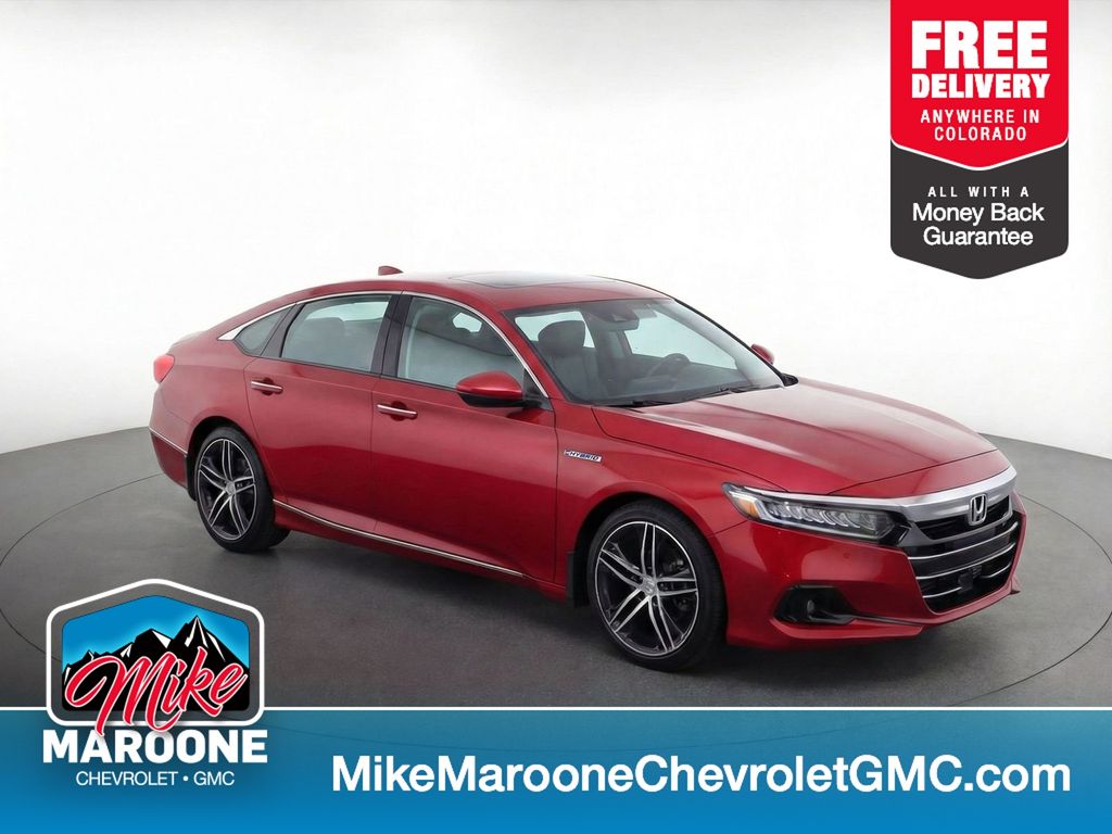 2021 Honda Accord Hybrid Touring FWD Sedan Front-Wheel Drive Continuously Variable Transmission