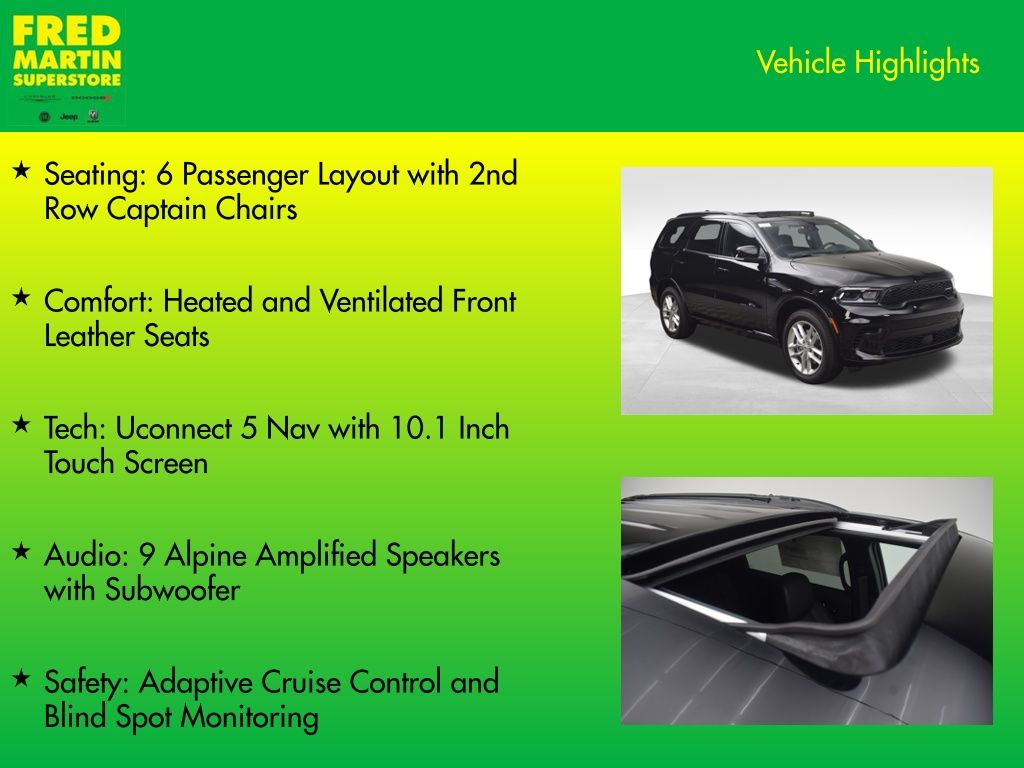 new 2026 Dodge Durango car, priced at $43,868