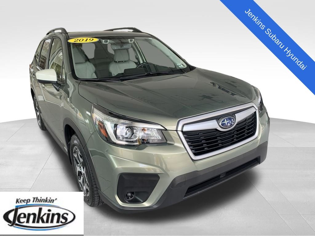 Jasper Green Metallic 2019 Subaru Forester SUV / Crossover All-Wheel Drive Continuously Variable Transmission