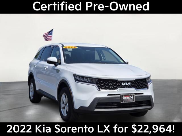 Glacial White Pearl 2022 Kia Sorento SUV / Crossover All-Wheel Drive 8-Speed Automatic