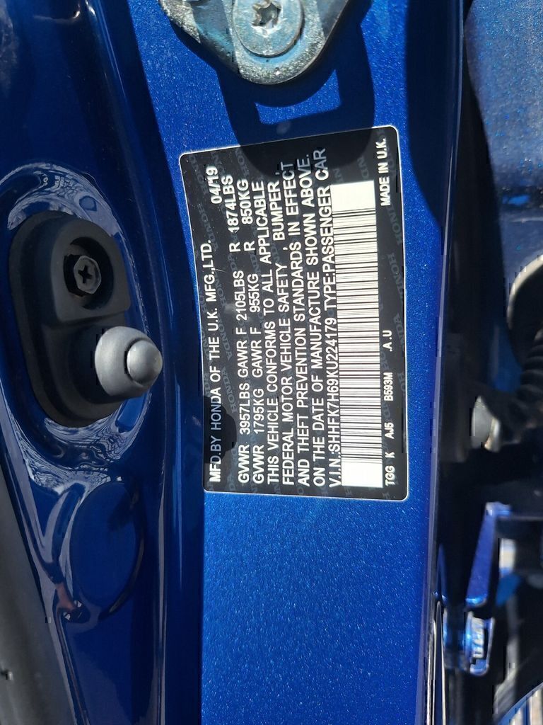 Certified Used 2019 Blue Honda EX image 29