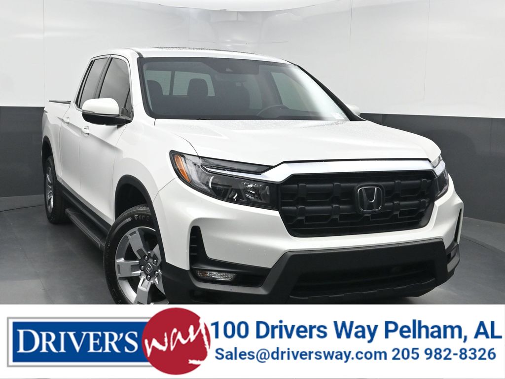 Platinum White Pearl 2025 Honda Ridgeline Pickup Truck All-Wheel Drive Automatic