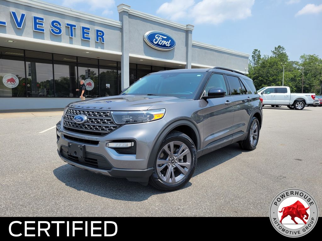 Gray Metallic 2022 Ford Explorer SUV / Crossover Rear-Wheel Drive Automatic