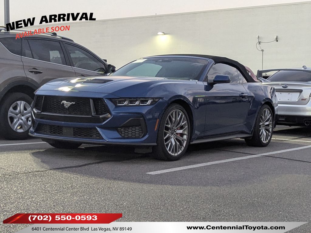 Blue Metallic 2024 Ford Mustang Convertible Rear-Wheel Drive Automatic