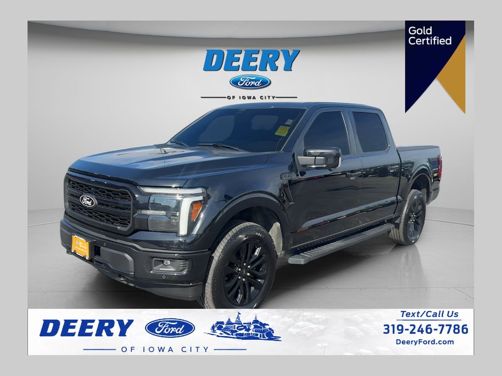 Agate Black Metallic 2025 Ford F-150 Pickup Truck Four-Wheel Drive 10-Speed Automatic