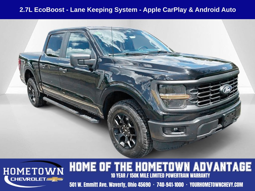 Agate Black Metallic 2024 Ford F-150 Pickup Truck Four-Wheel Drive Automatic