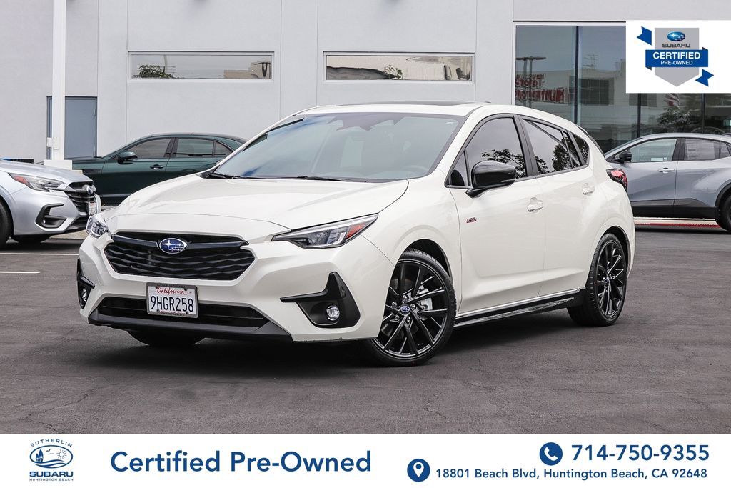 Crystal White Pearl 2024 Subaru Impreza Wagon All-Wheel Drive Continuously Variable Transmission