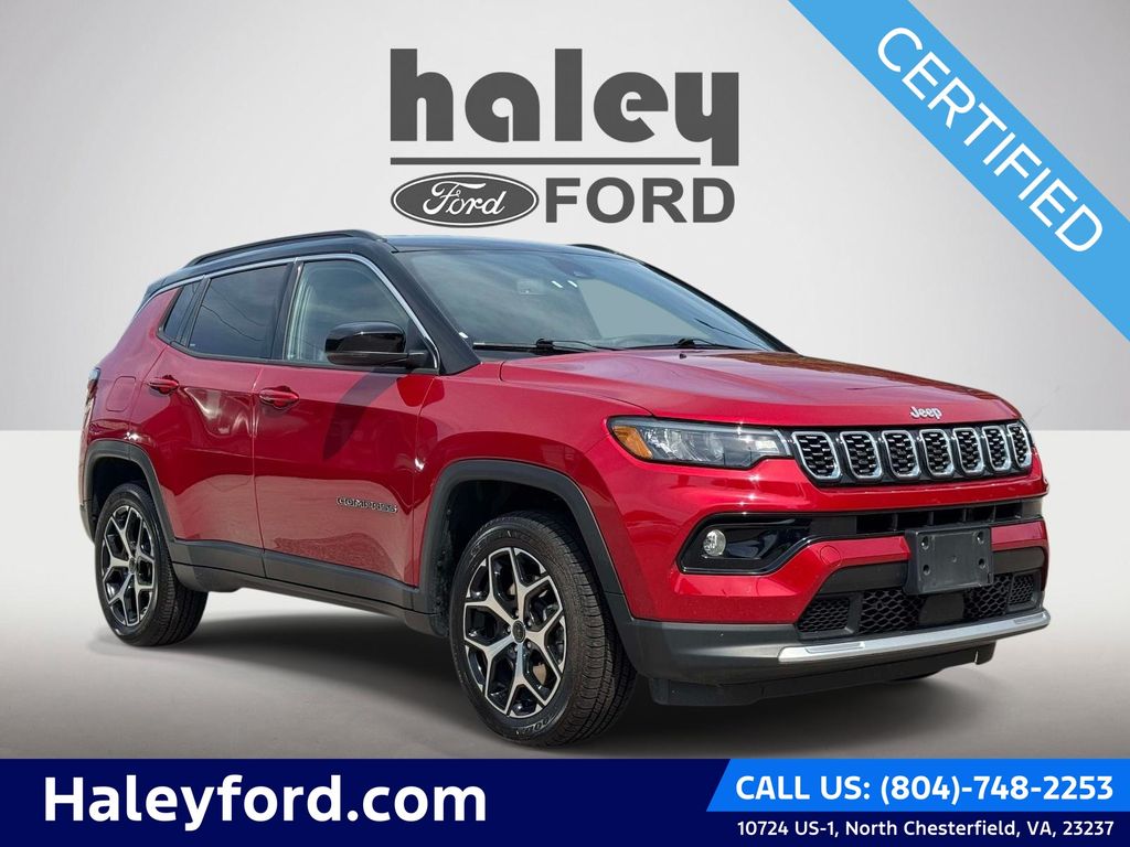 Red Hot Pearlcoat 2025 Jeep Compass SUV / Crossover Four-Wheel Drive 8-Speed Automatic
