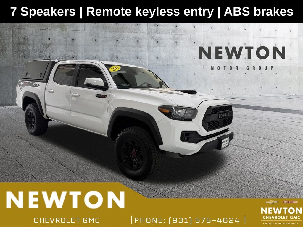 Super White 2019 Toyota Tacoma Pickup Truck Four-Wheel Drive 6-Speed Automatic