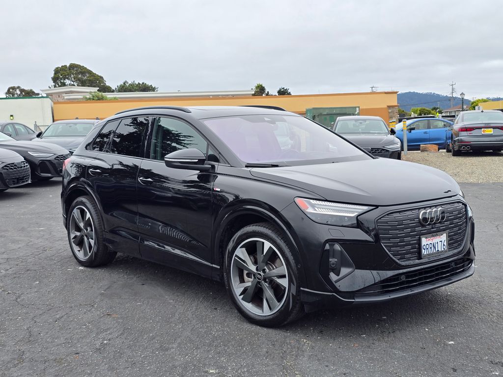Mythos Black Metallic 2024 Audi Q4 e-tron SUV / Crossover All-Wheel Drive Automatic