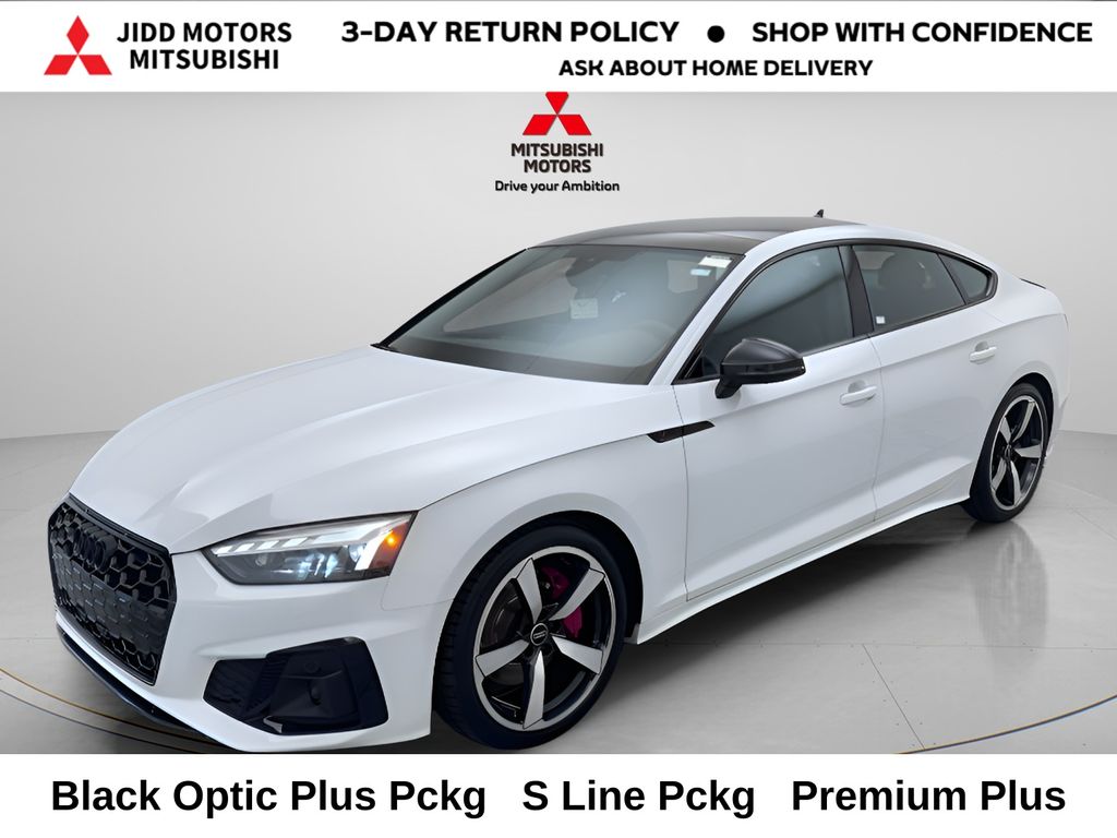 Glacier White 2023 Audi A5 Sportback Sedan All-Wheel Drive 7-Speed Automatic