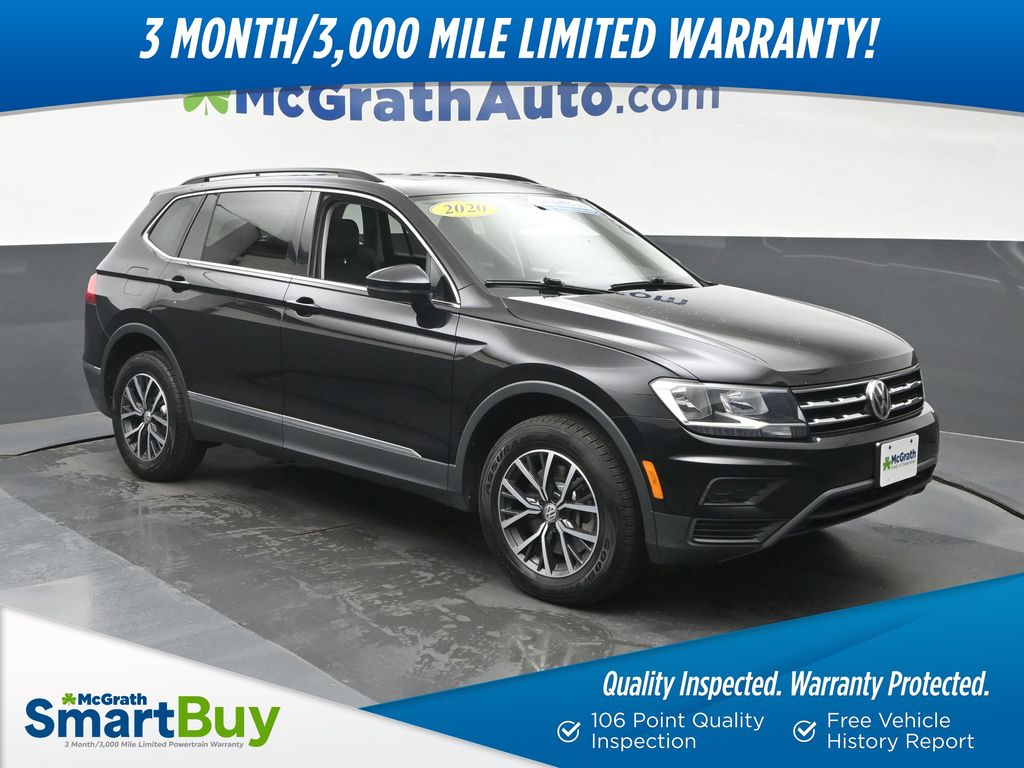 Deep Black 2020 Volkswagen Tiguan SUV / Crossover All-Wheel Drive 8-Speed Automatic