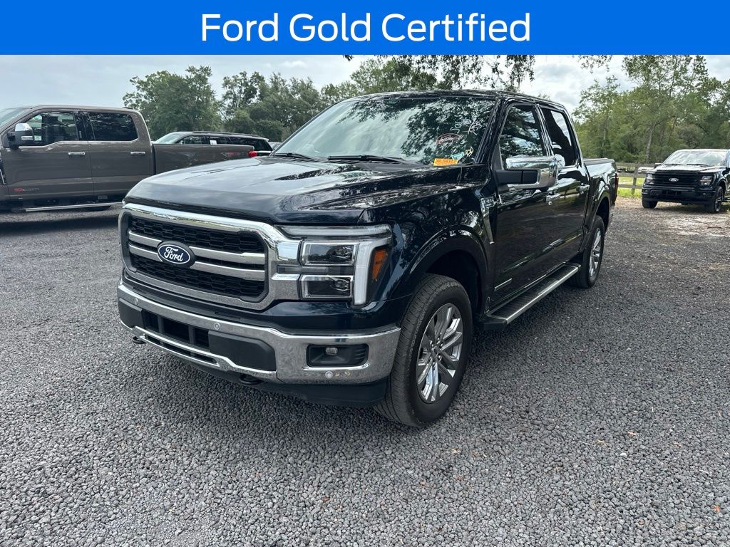 Blue Metallic 2025 Ford F-150 Pickup Truck Four-Wheel Drive Automatic