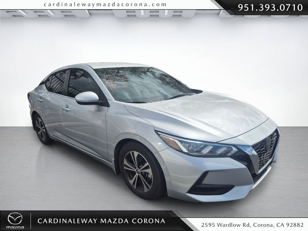 Brilliant Silver Metallic 2021 Nissan Sentra SV FWD Sedan Front-Wheel Drive Continuously Variable Transmission
