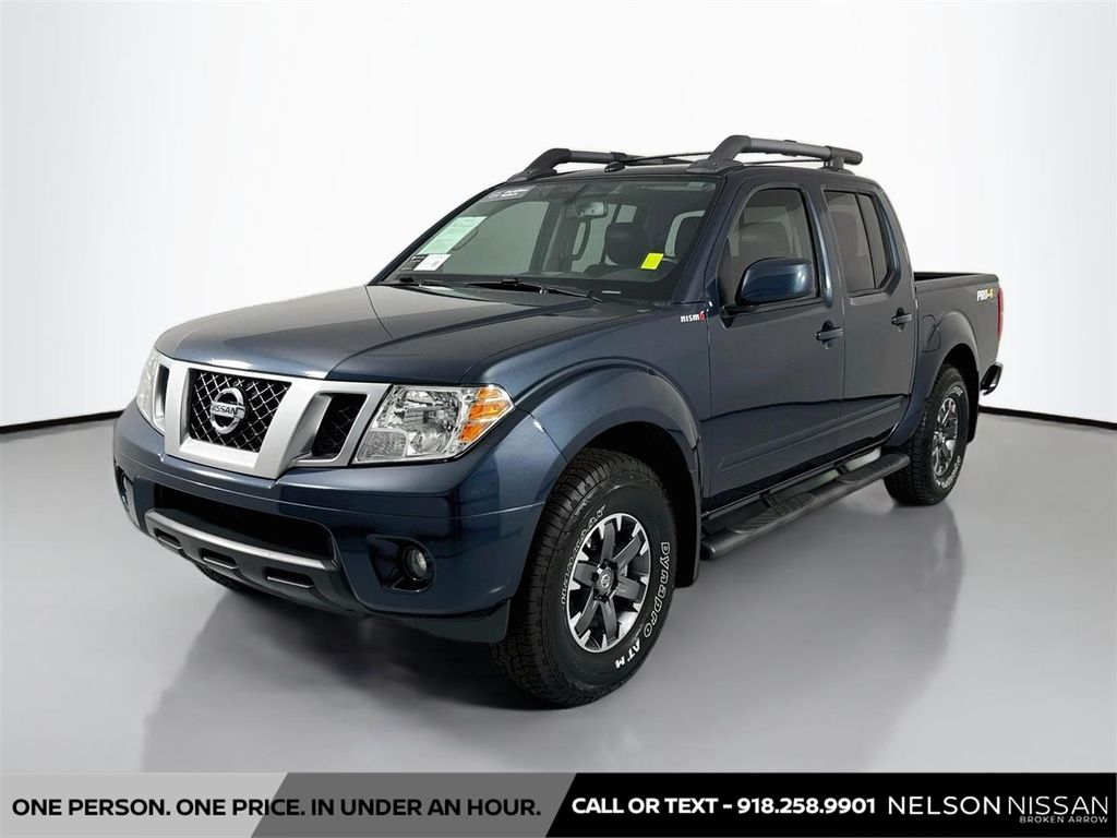 Arctic Blue Metallic 2017 Nissan Frontier Pickup Truck Four-Wheel Drive 5-Speed Automatic Overdrive