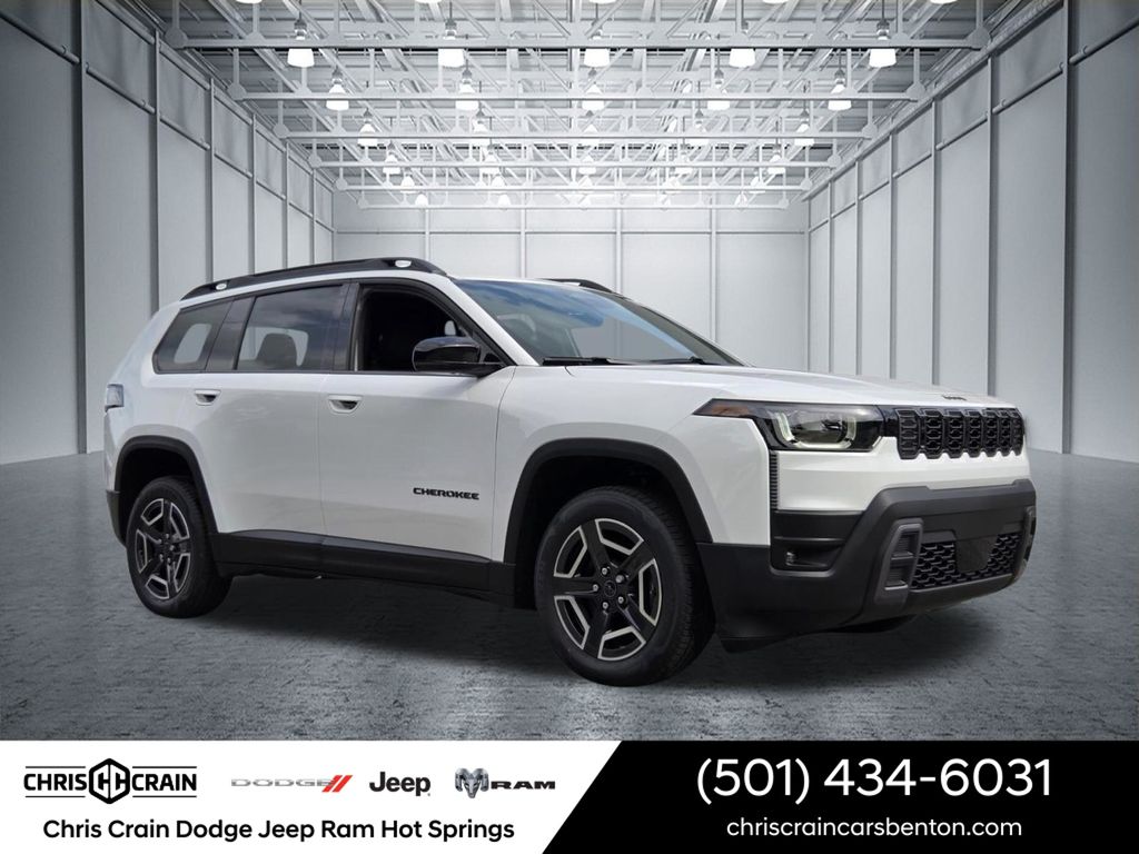 Bright White Clearcoat 2026 Jeep Cherokee SUV / Crossover Four-Wheel Drive Continuously Variable Transmission
