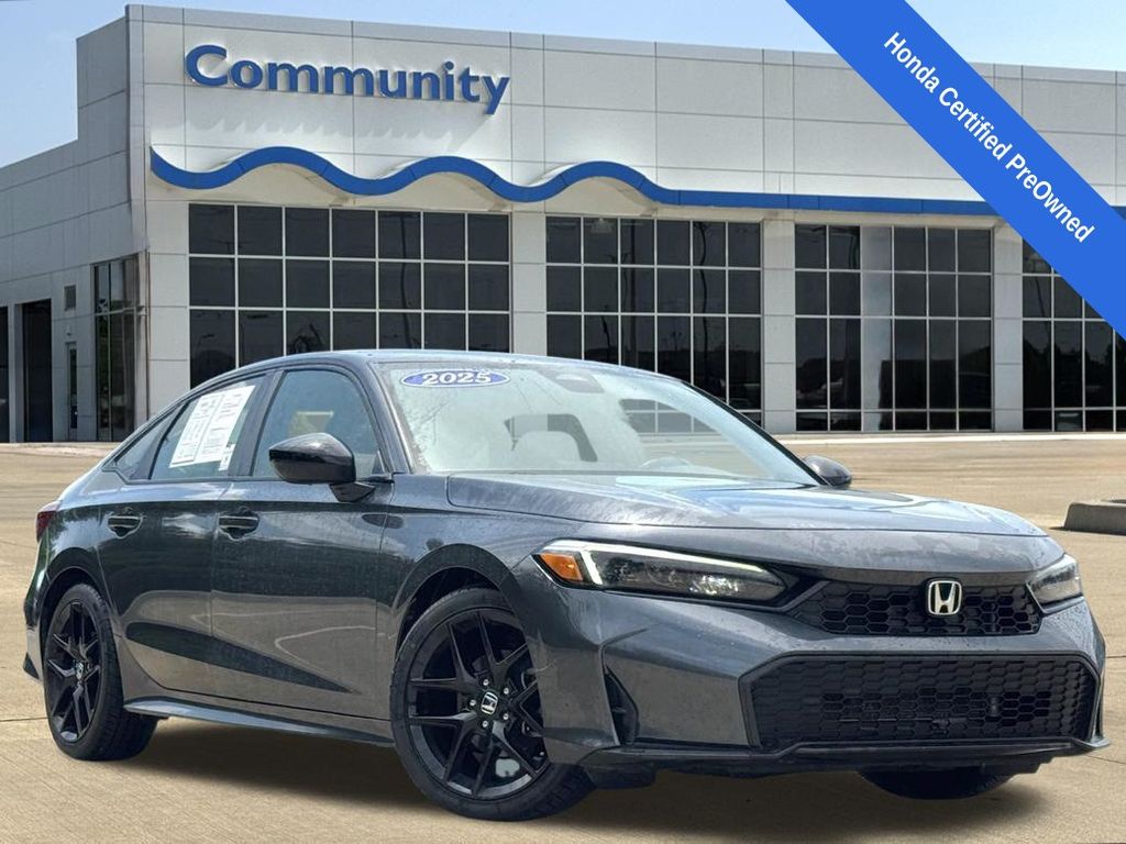 2025 Honda Civic Sport Black at Don McGill Toyota