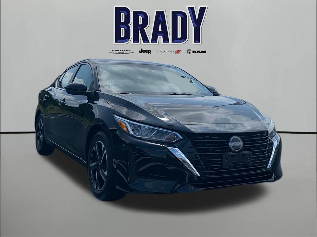 Super Black 2024 Nissan Sentra SV FWD Sedan Front-Wheel Drive Continuously Variable Transmission
