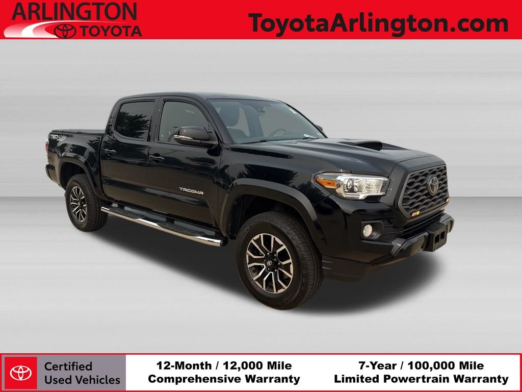Midnight Black Metallic 2021 Toyota Tacoma Pickup Truck Four-Wheel Drive 6-Speed Automatic