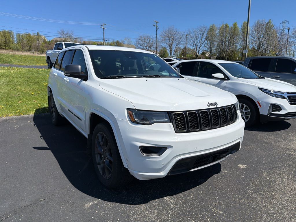 Bright White Clearcoat 2021 Jeep Grand Cherokee 80th Anniversary Edition 4WD SUV / Crossover Four-Wheel Drive 8-Speed Automatic
