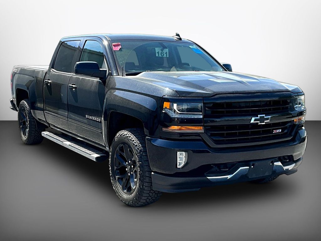 Black 2017 Chevrolet Silverado 1500 LT Crew Cab 4WD Pickup Truck Four-Wheel Drive 6-Speed Automatic Overdrive