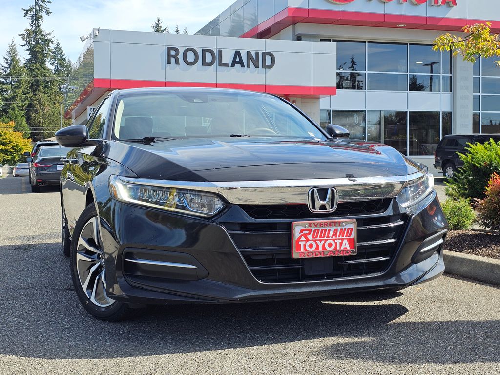 Crystal Black Pearl 2018 Honda Accord Hybrid Sedan Front-Wheel Drive Continuously Variable Transmission