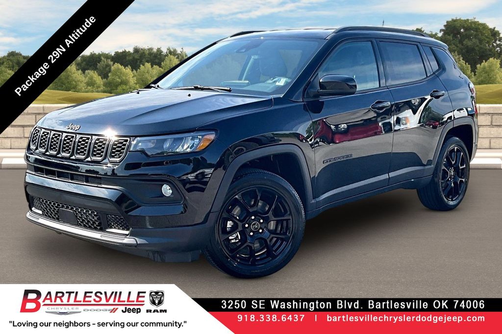 Diamond Black Crystal Pearlcoat 2026 Jeep Compass SUV / Crossover Four-Wheel Drive 8-Speed Automatic