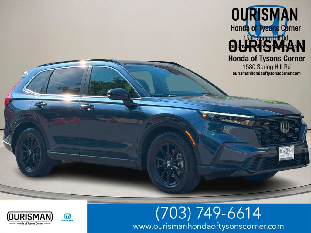 Blue 2023 Honda CR-V Hybrid SUV / Crossover Front-Wheel Drive Continuously Variable Transmission