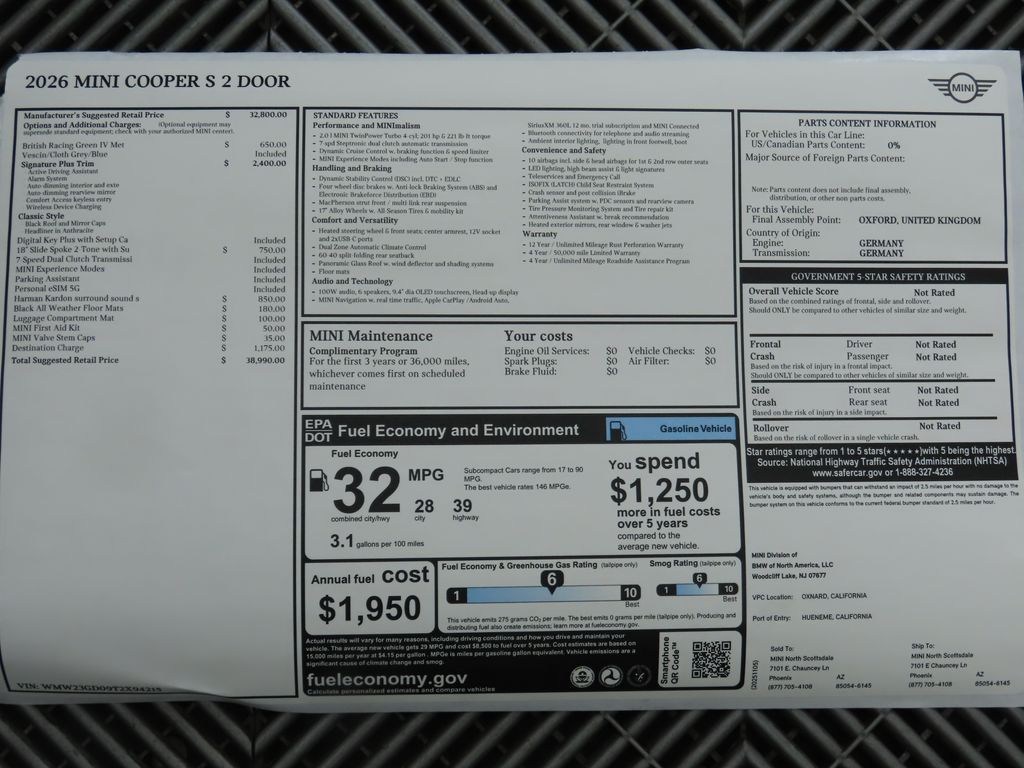 Thumbnail: 2026 MINI Cooper - 9