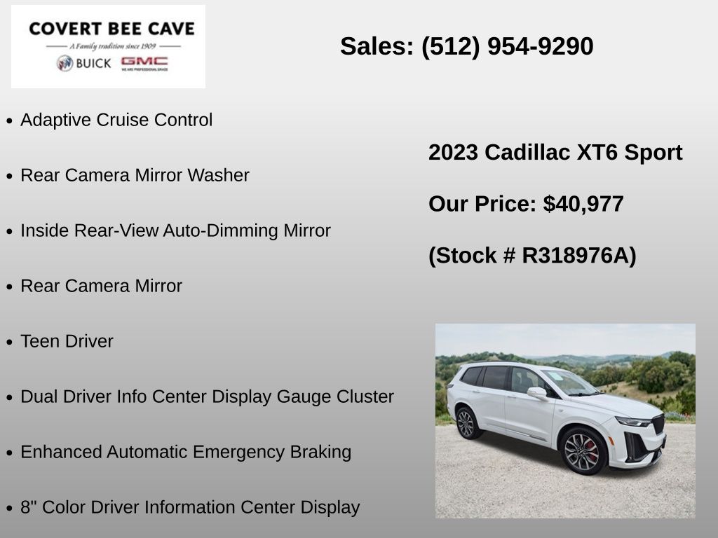 Used Car 2023 Cadillac Xt6  Sport For Sale Under $50,000 In Austin, Texas