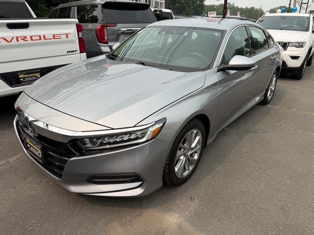 Silver 2019 Honda Accord Sedan Front-Wheel Drive Continuously Variable Transmission
