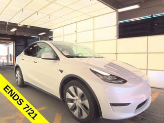 Pearl White Multi-Coat 2023 Tesla Model Y SUV / Crossover All-Wheel Drive 1-Speed Automatic