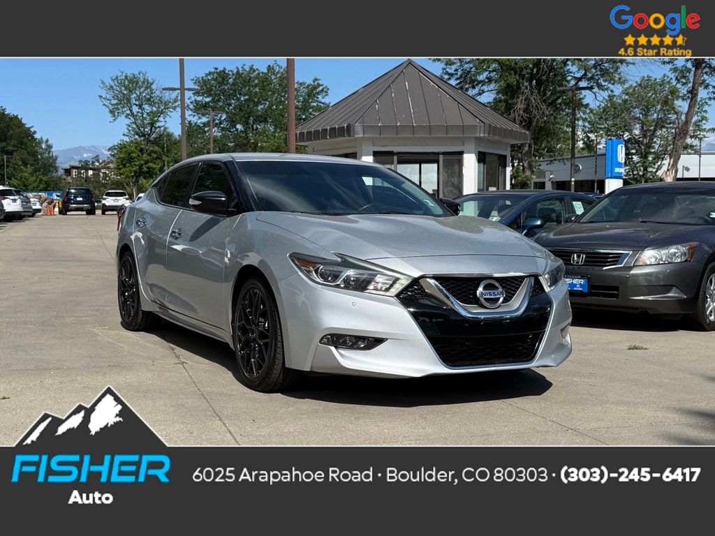 Brilliant Silver 2017 Nissan Maxima Sedan Front-Wheel Drive Continuously Variable Transmission