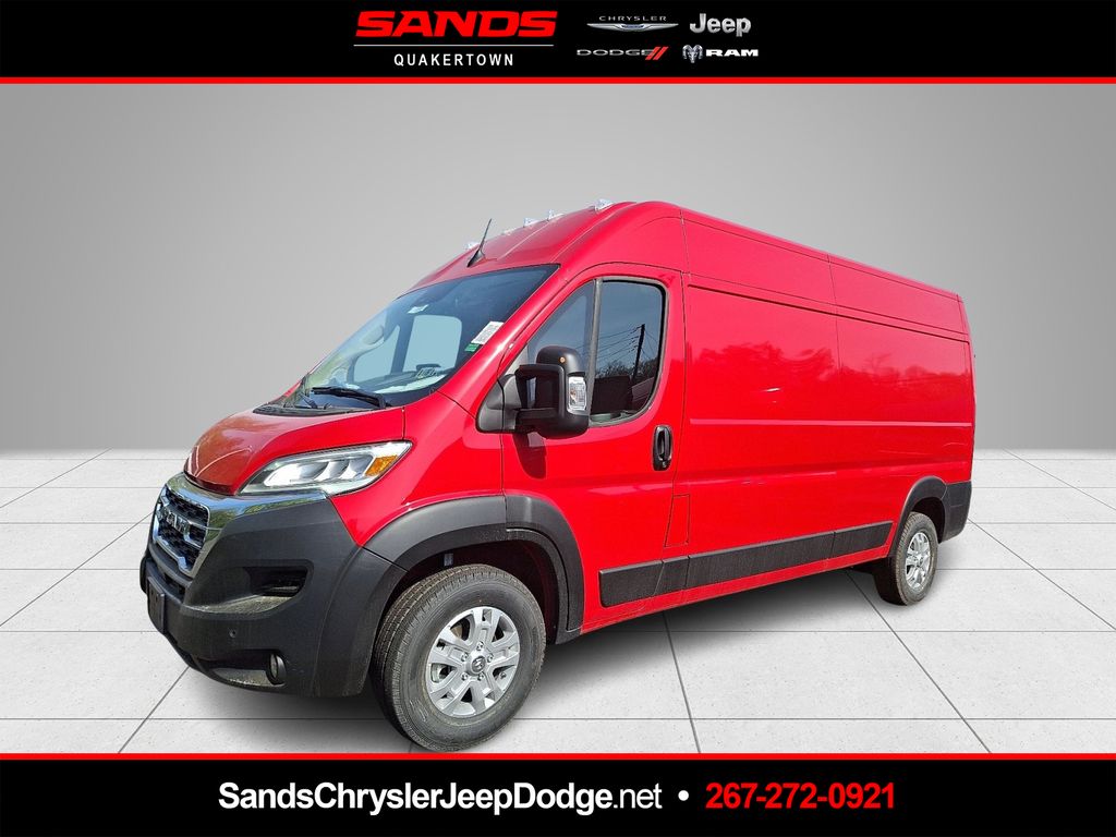 Flame Red Clearcoat 2025 RAM ProMaster Van 9-Speed Automatic