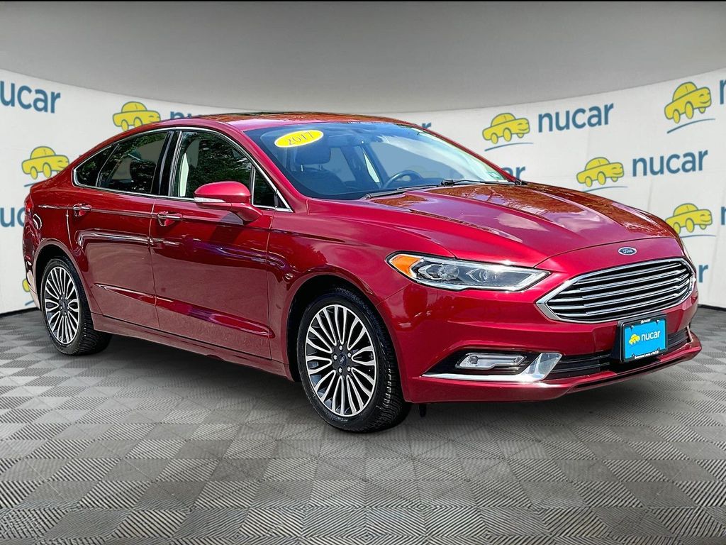 Ruby Red Metallic 2017 Ford Fusion Sedan All-Wheel Drive 6-Speed Automatic